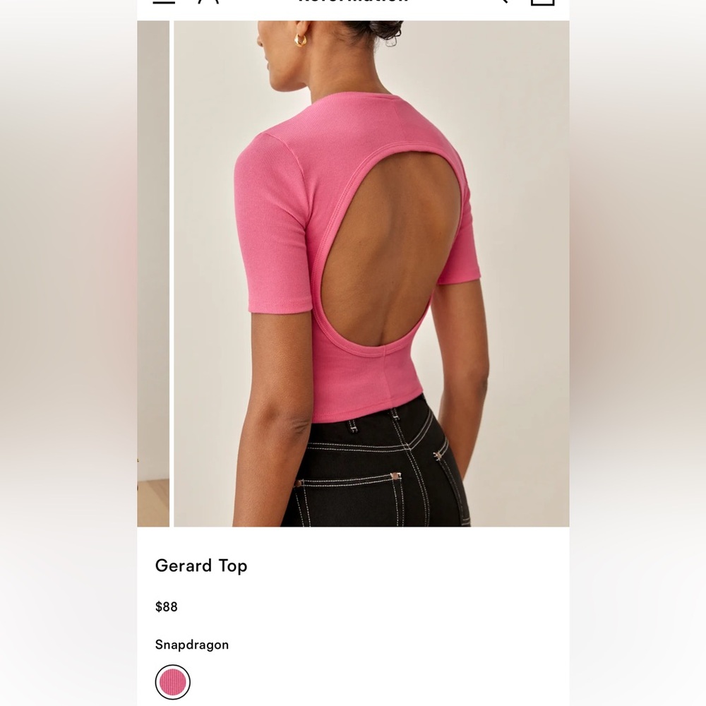 Pink Short Sleeve Top